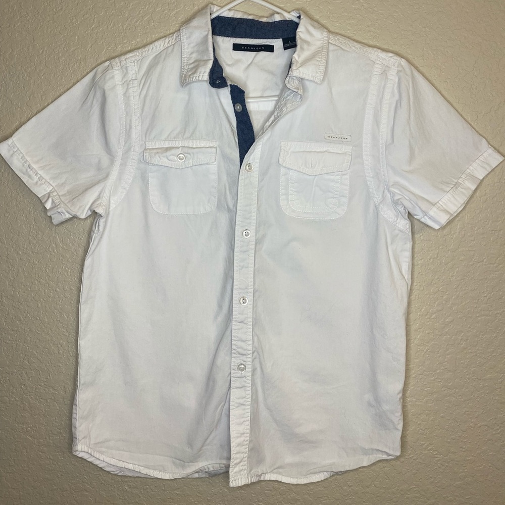 Boys Sean John white shirt.